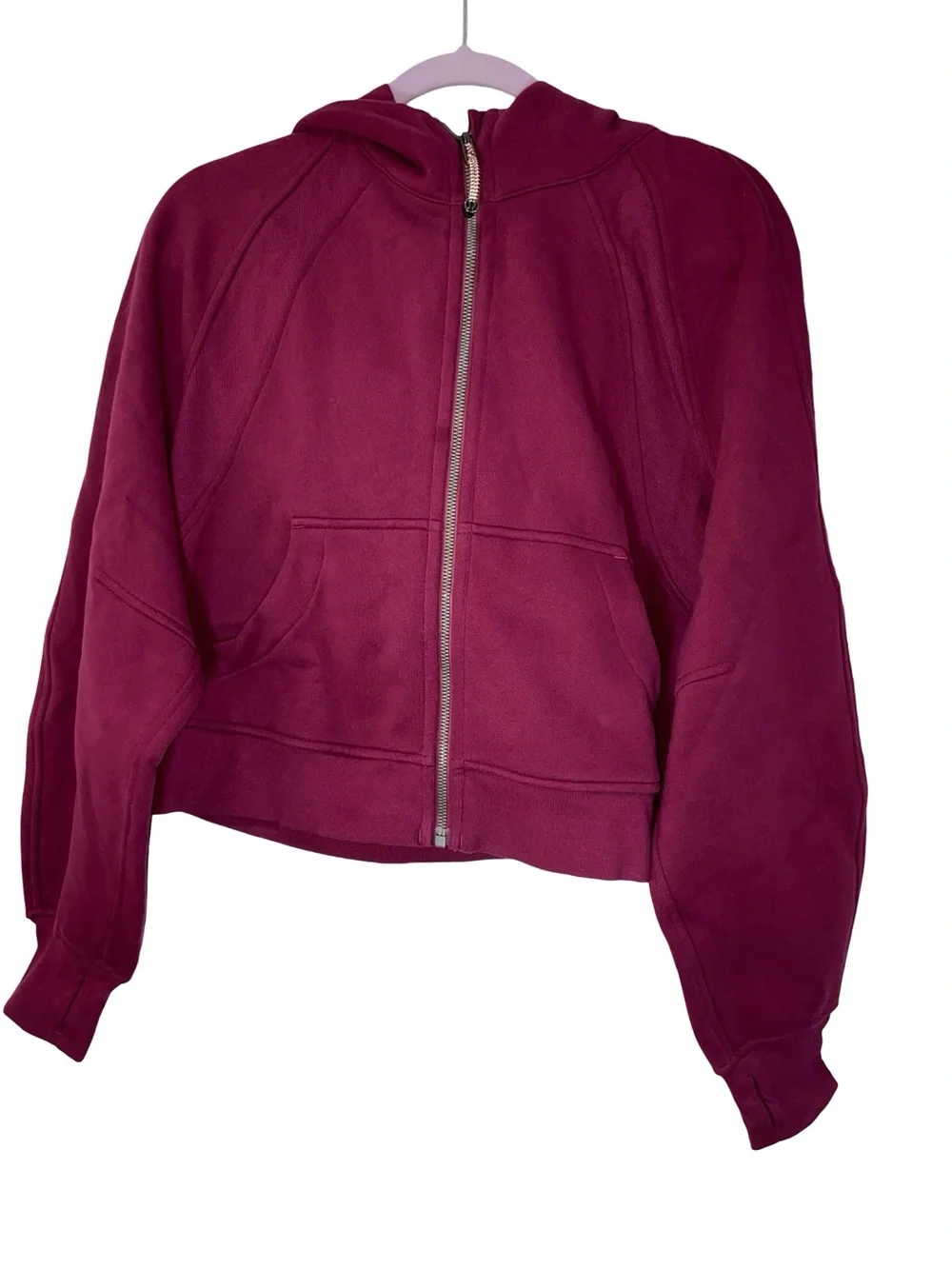 Lululemon Scuba Full-Zip Hoodie – Red Merlot / Deep Maroon